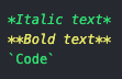 Styled Text Examples