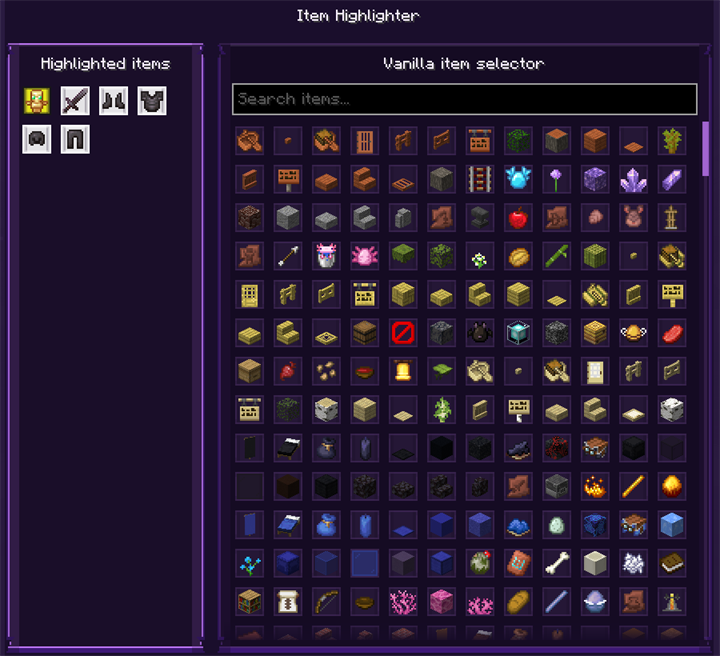 Item Highlighter