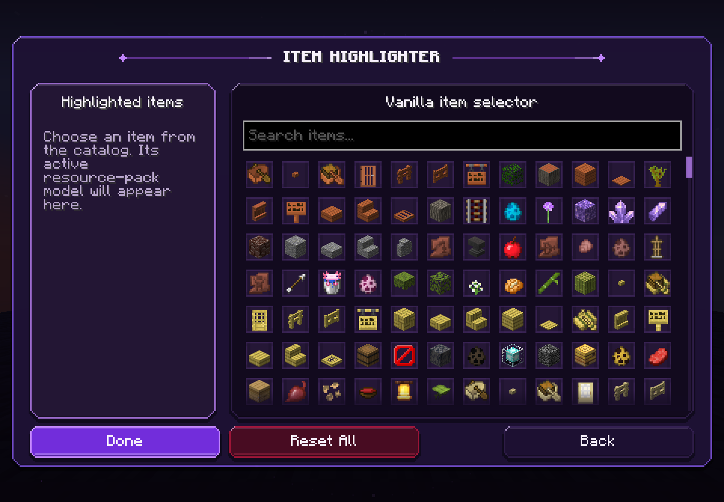 Item Highlighter