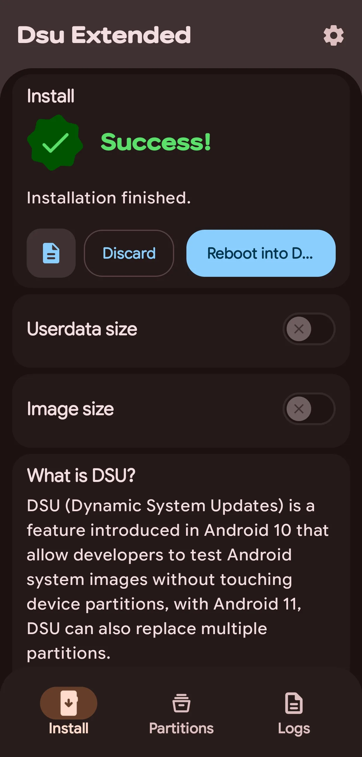 Install