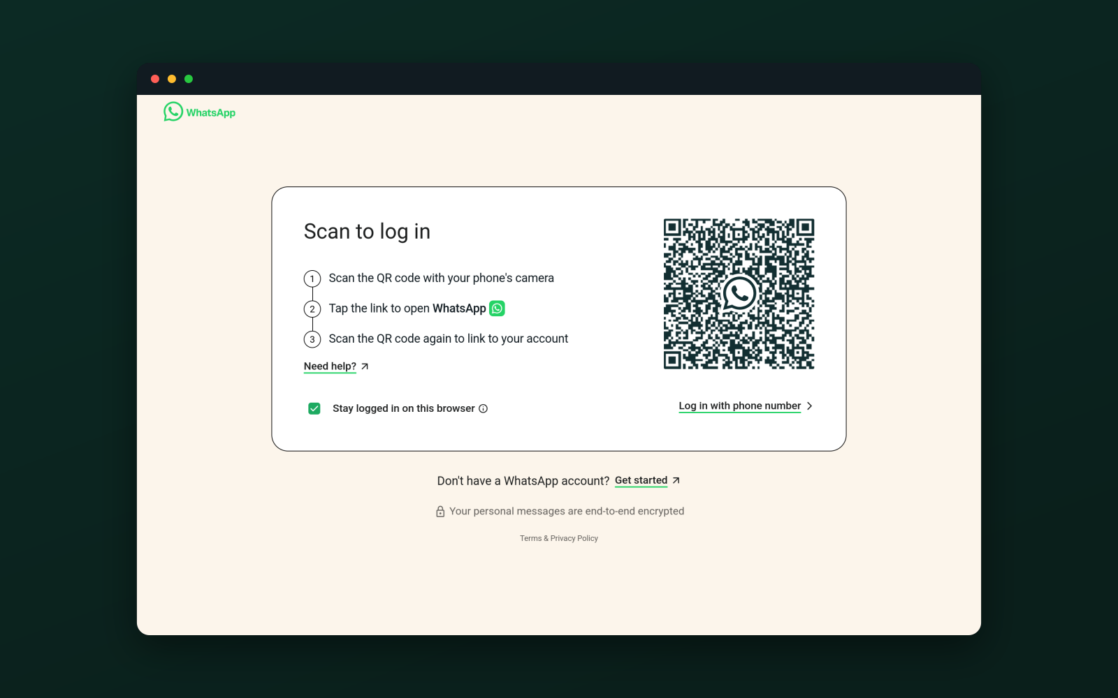 Screenshot of whatsie