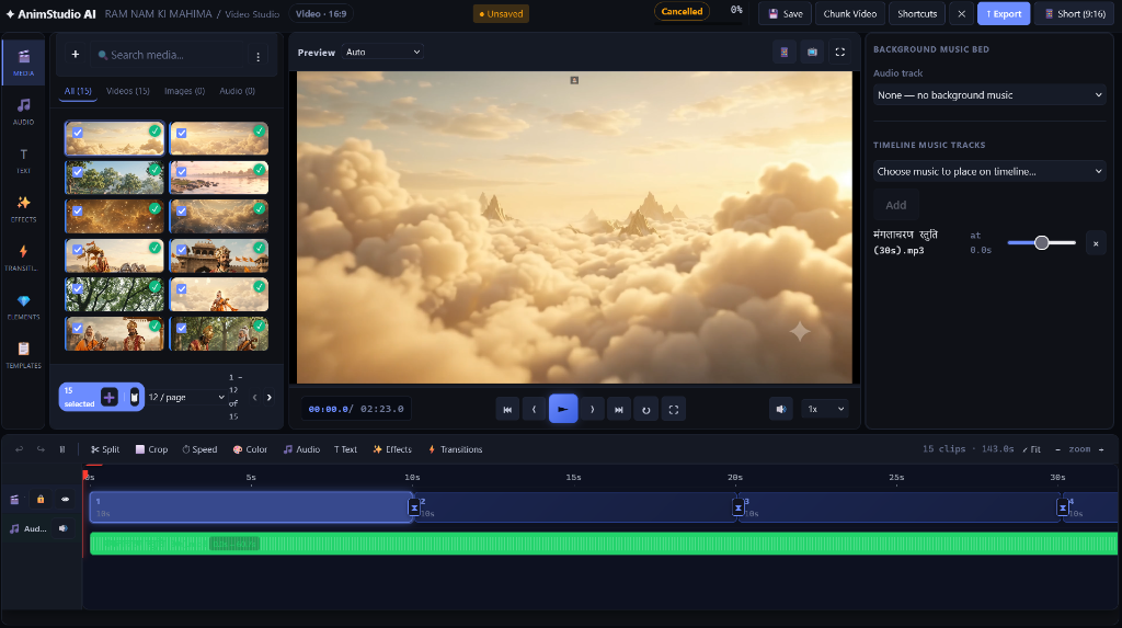 AnimStudio AI Audio Editor