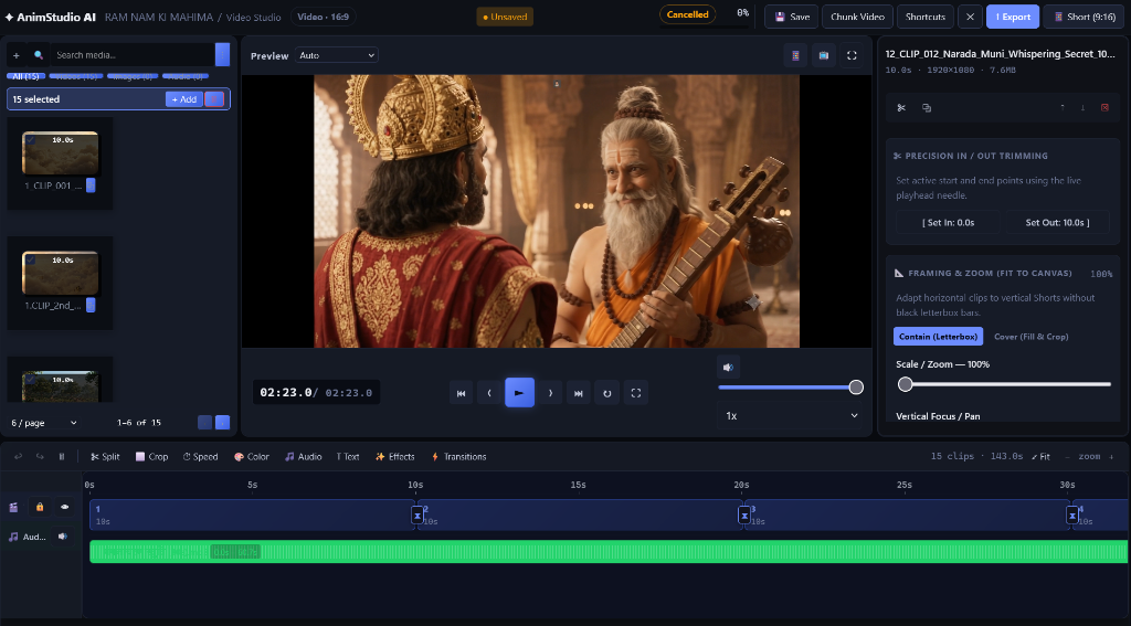 AnimStudio AI Widescreen Studio
