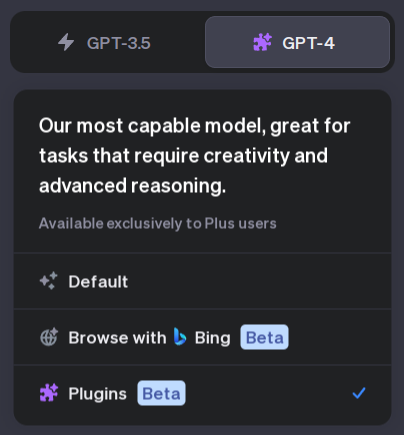 ChatGPT Plugins Beta