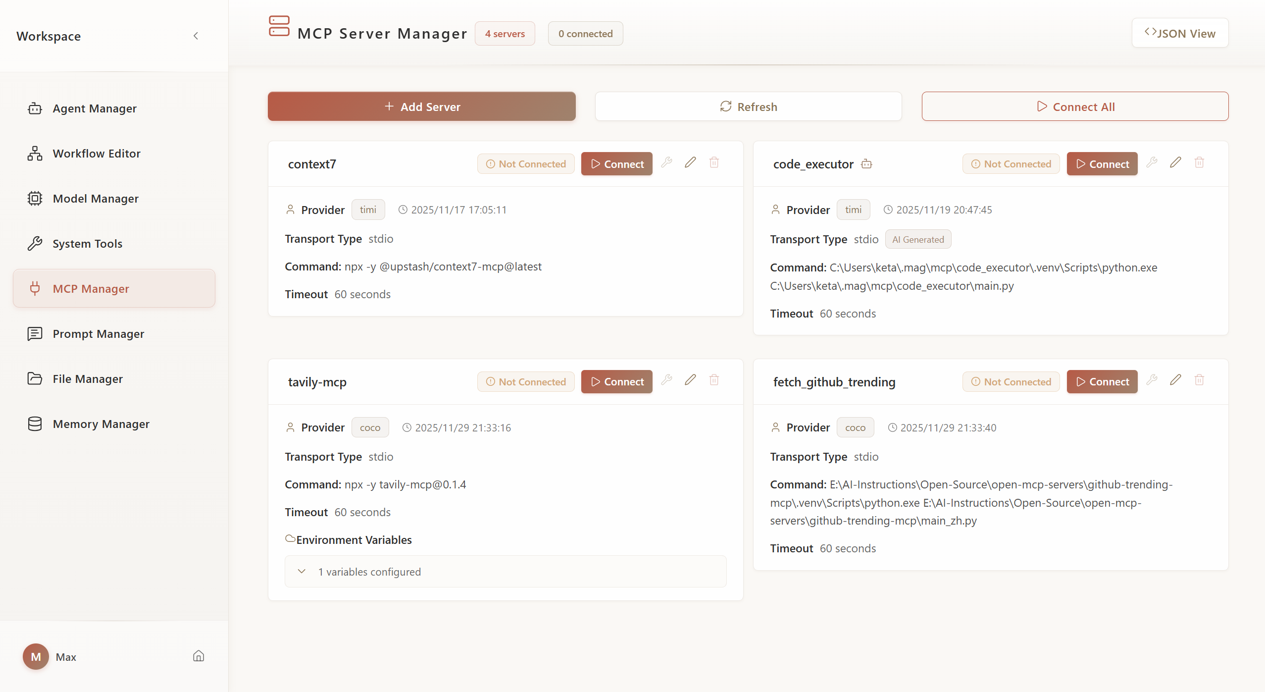 MCP Management