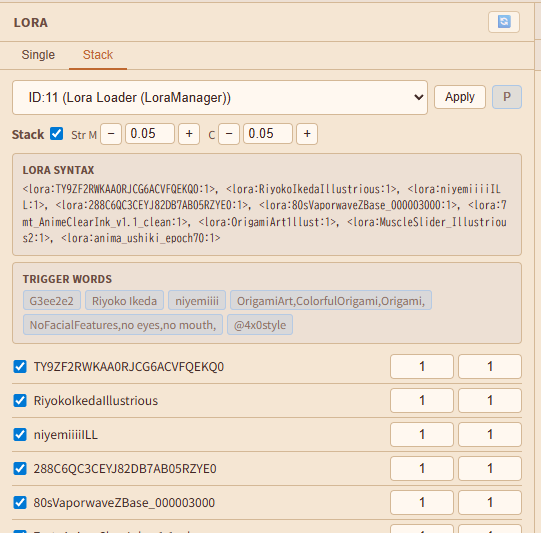 GenUI LoRA Stack