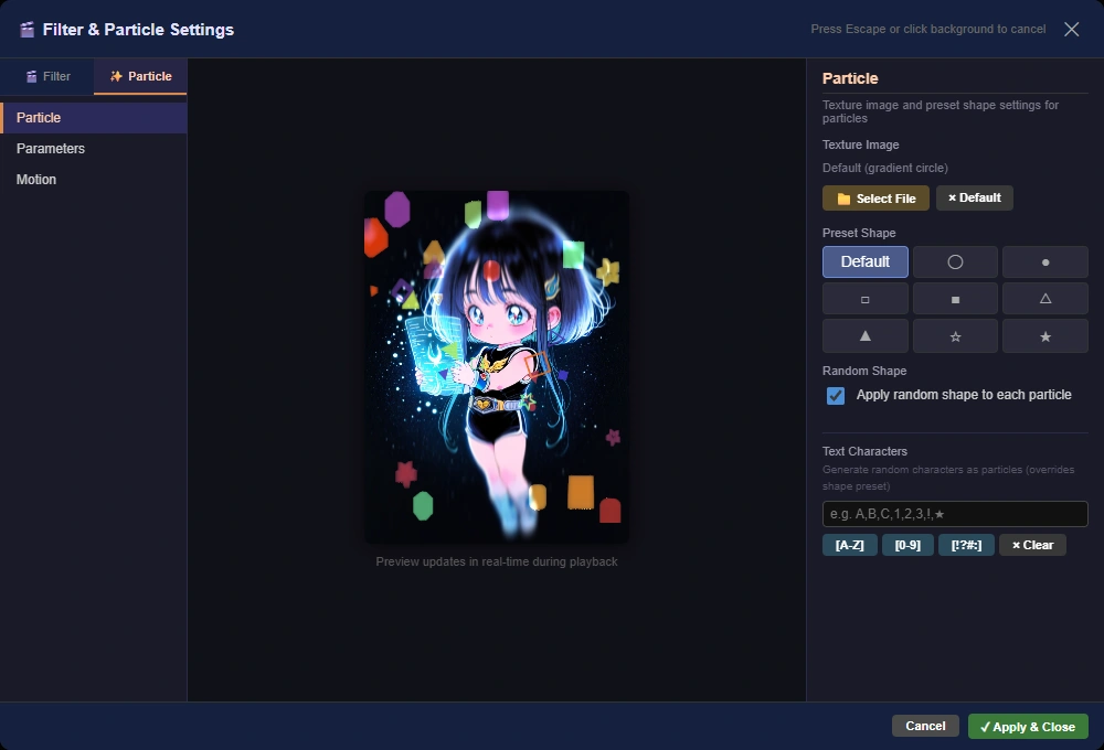 Particle Panel