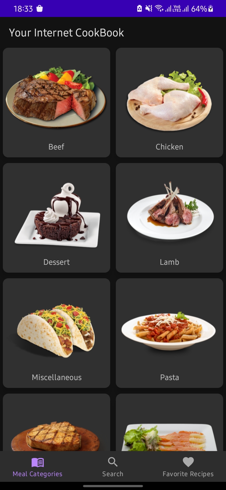 Meal Categories