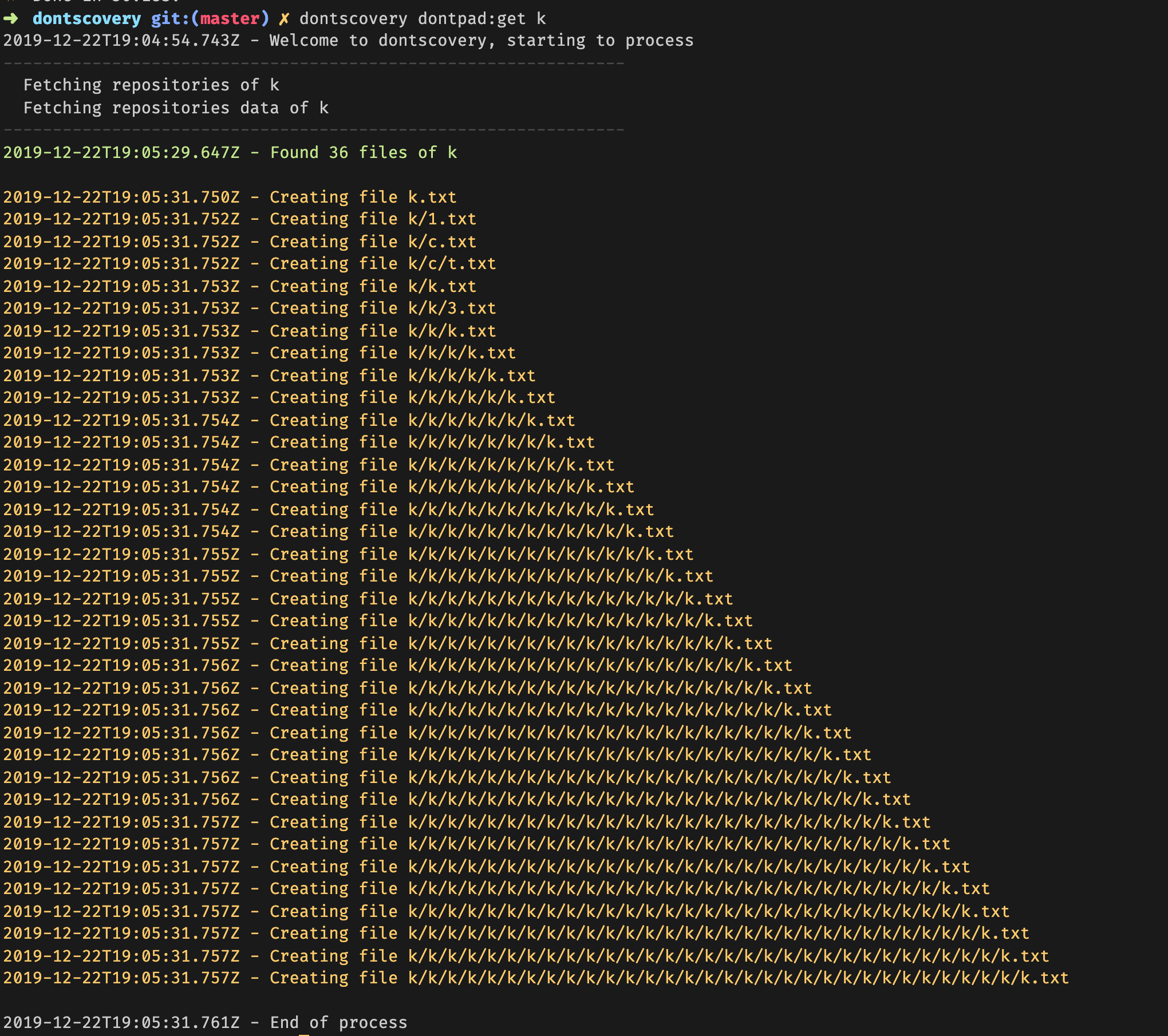 Nested filecontent