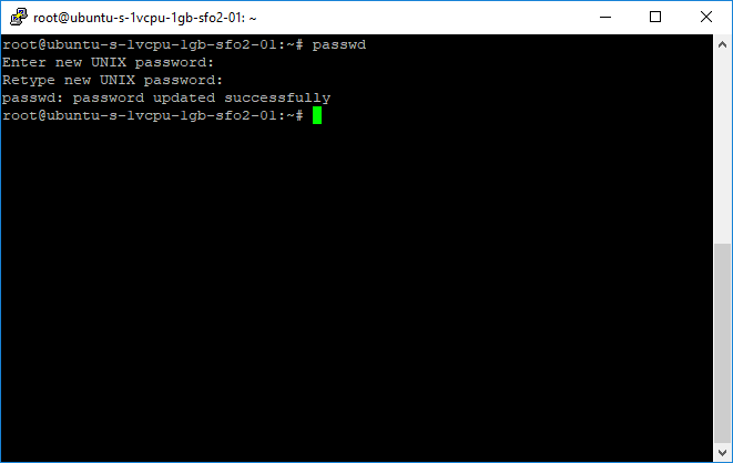 PuTTY - Change Password via CMD