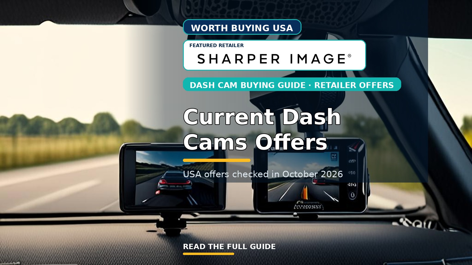 Current Dash Cams Offers from Approved USA Retailers (October 2026)
