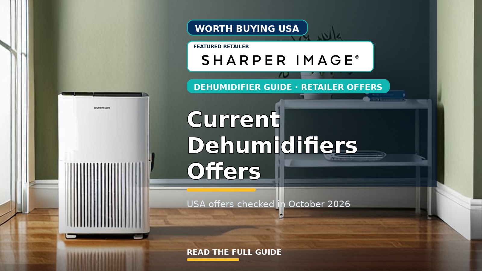 Current Dehumidifiers Offers from Approved USA Retailers (October 2026)