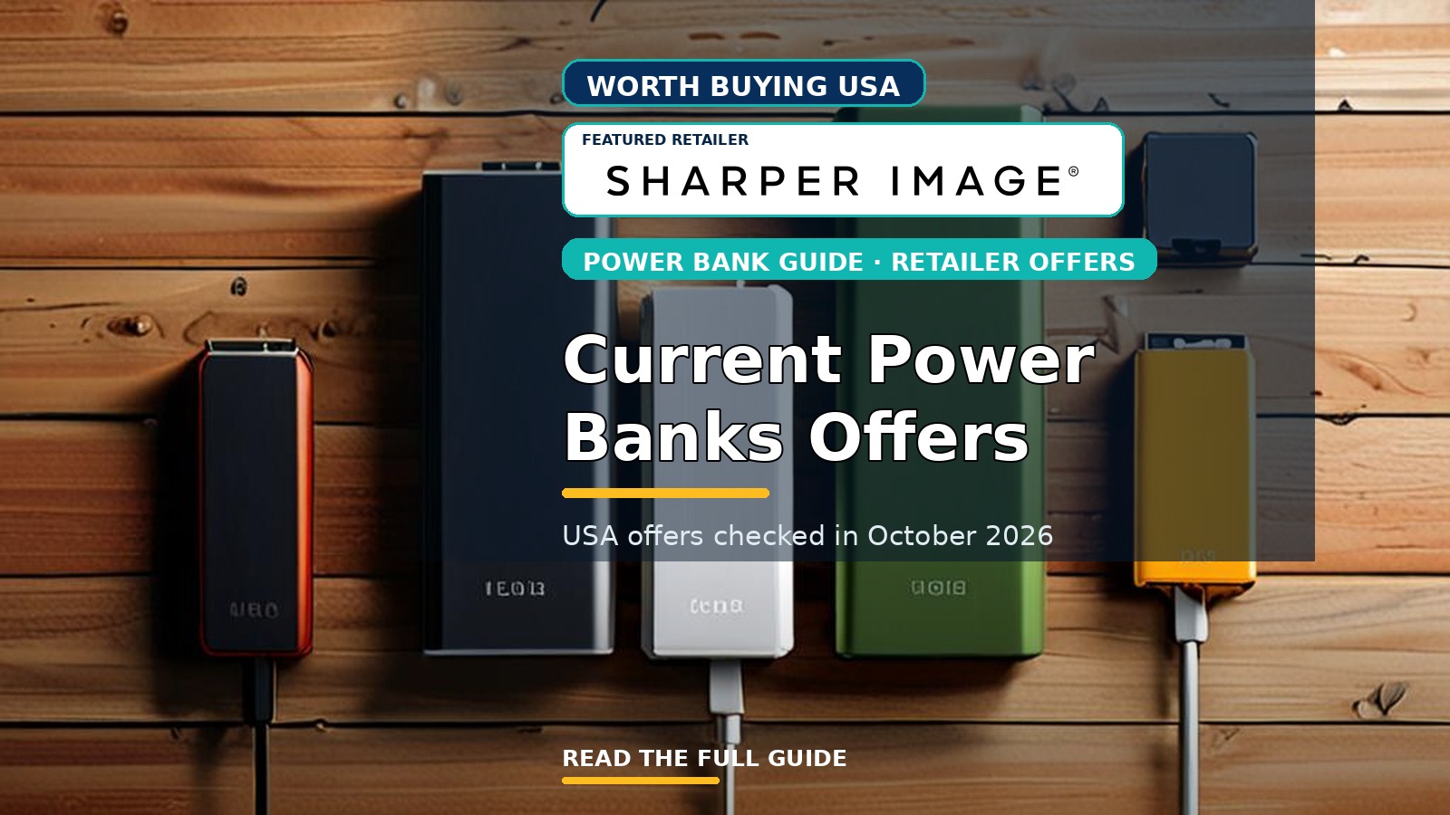 Current Power Banks Offers from Approved USA Retailers (October 2026)