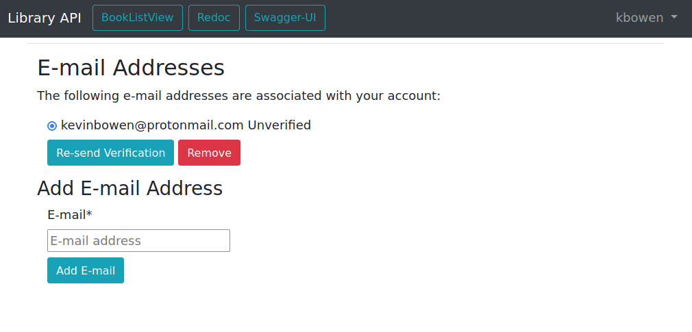 Email Address management