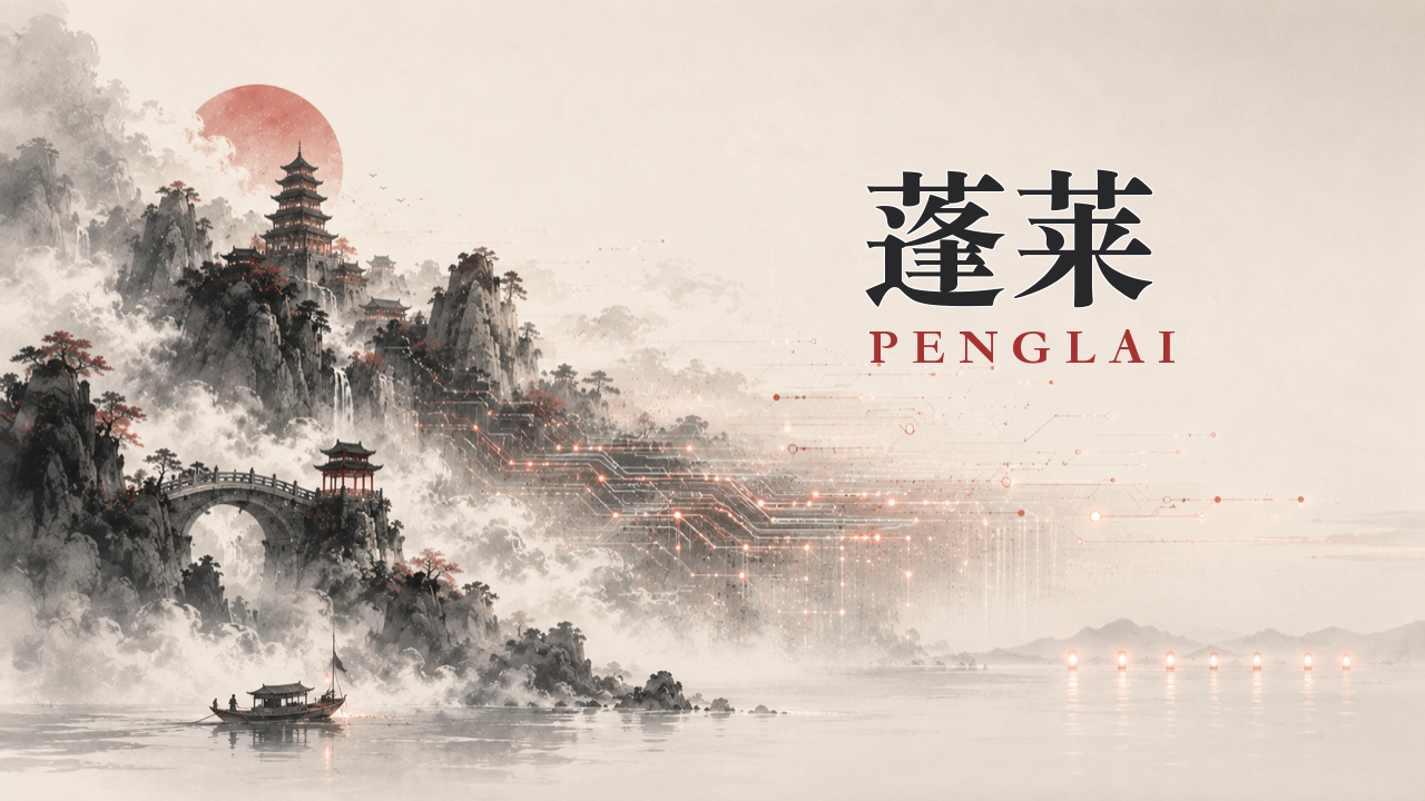 Penglai, an AI island emerging from the mist