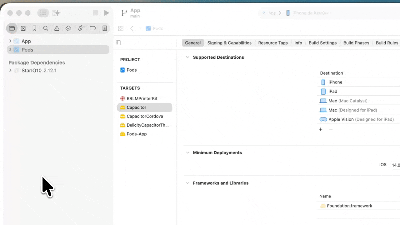 Enabling framework signing in Xcode