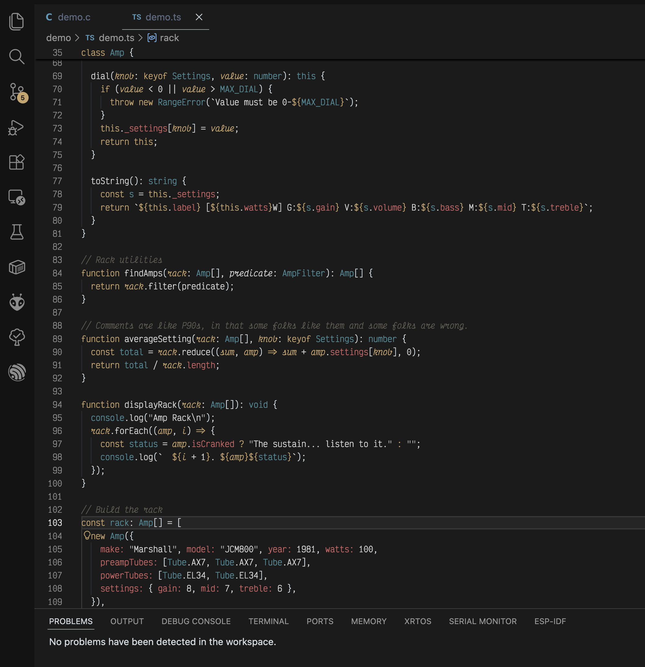 Blackamp Dark theme screenshot