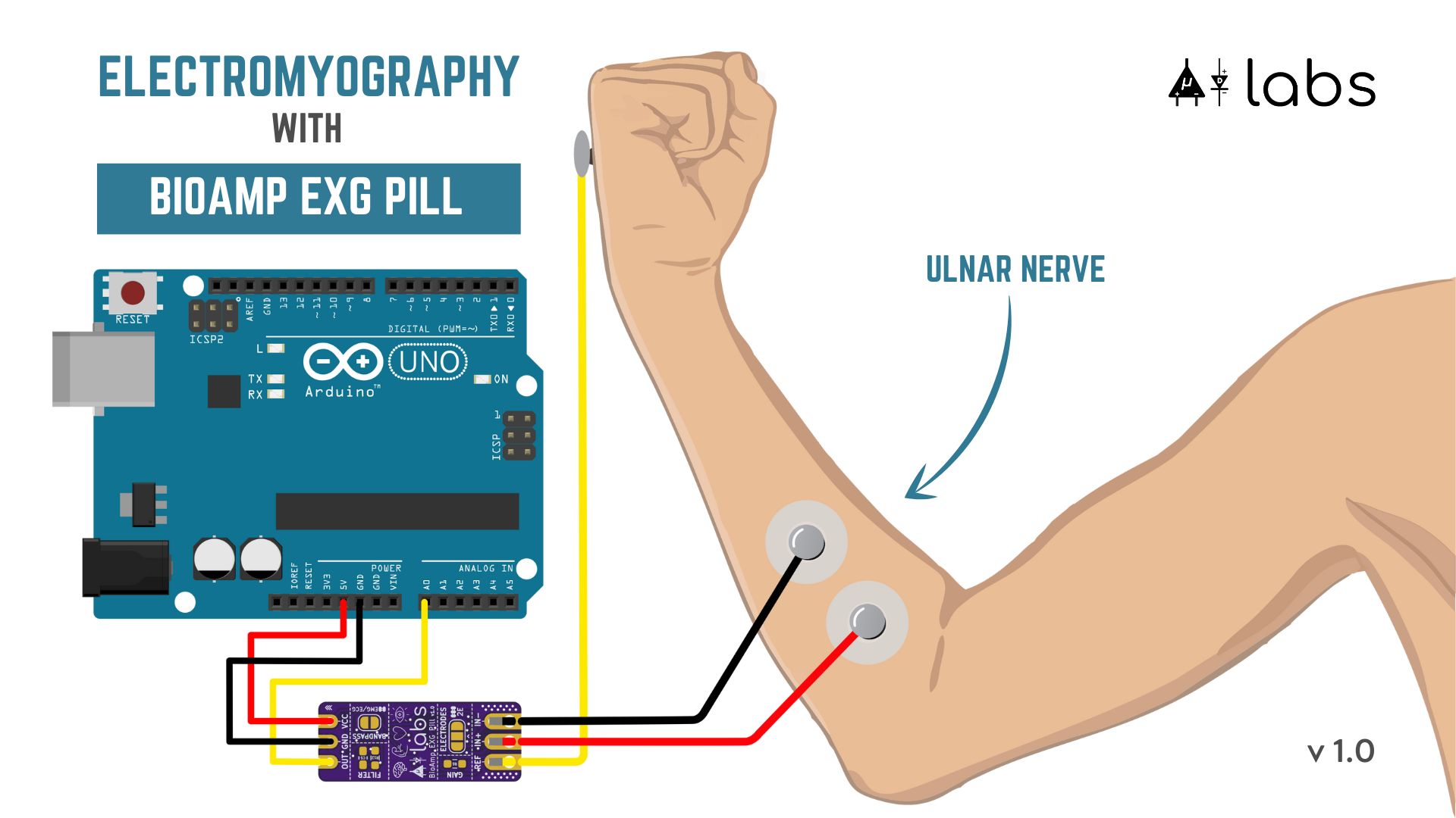 BioAmp EXG Pill - Electromyography (EMG)