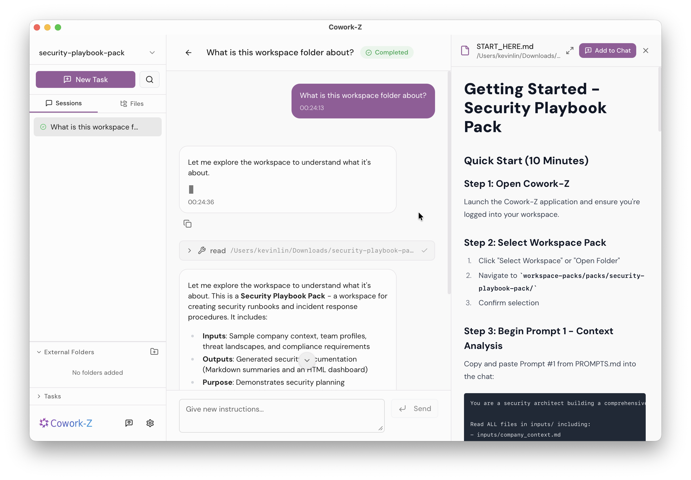 Cowork-Z — Workspace