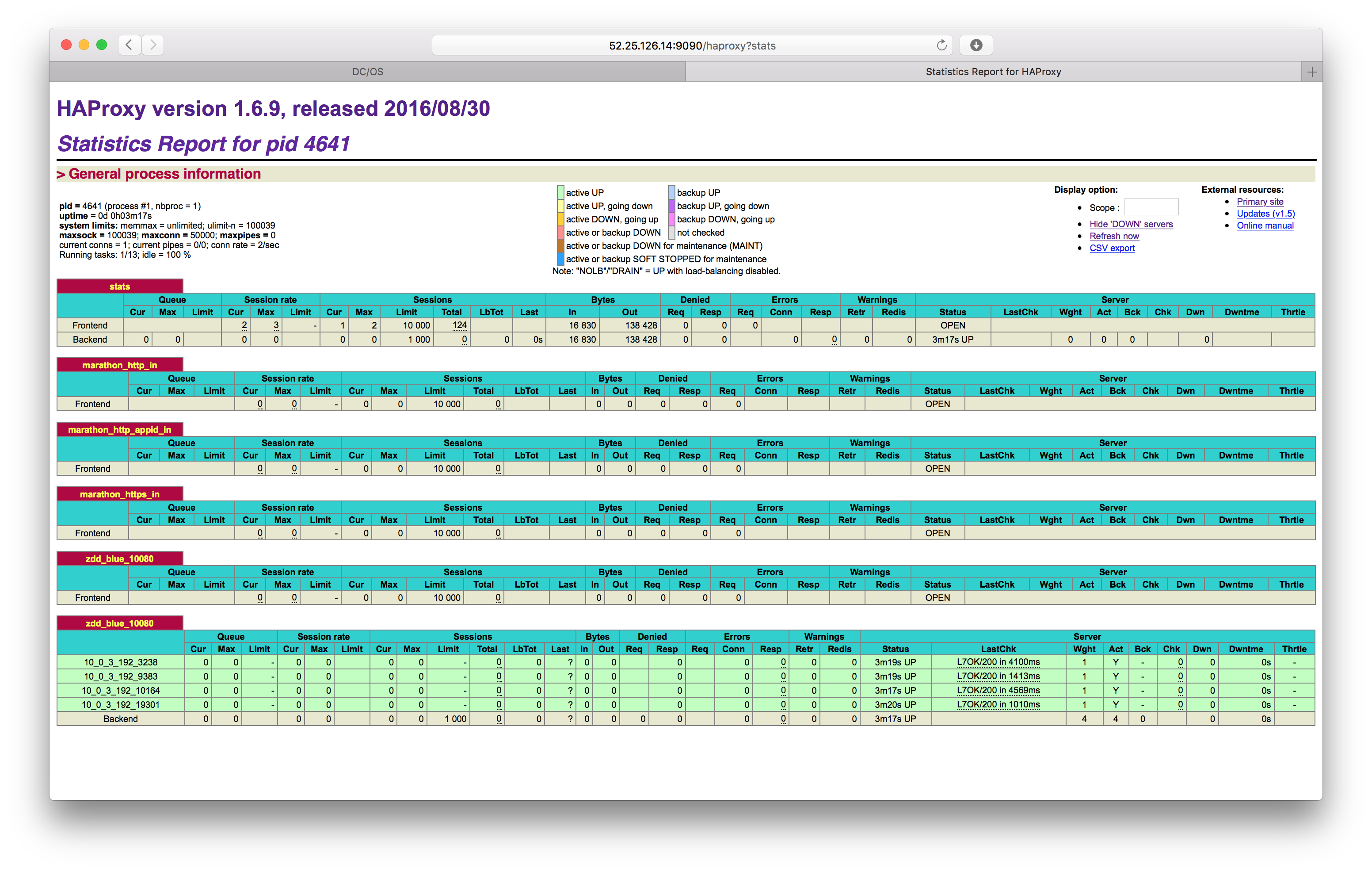 MLB HAProxy blue