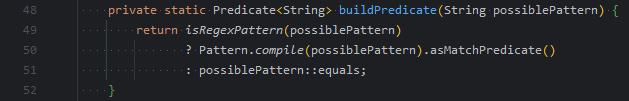 string equals used when possible