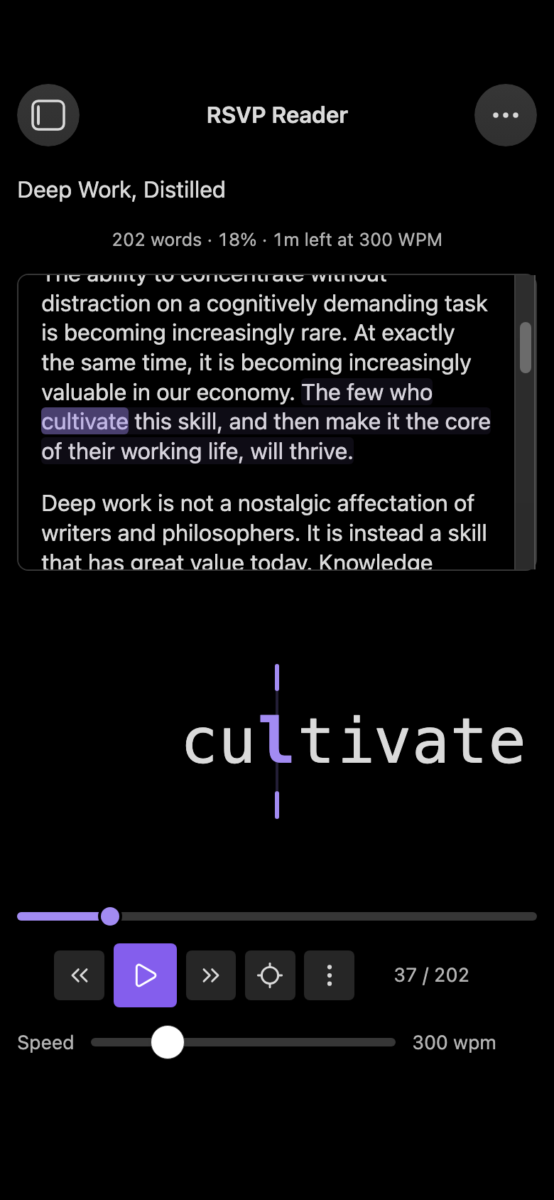 Phone: note-inside-the-reader split