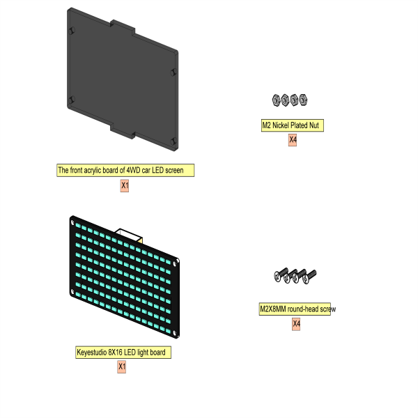 KS0559 KS0559F Keyestudio 4WD BT Multi Purpose Car V2 0 Scratch 4