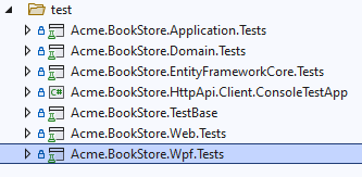 new wpf test project