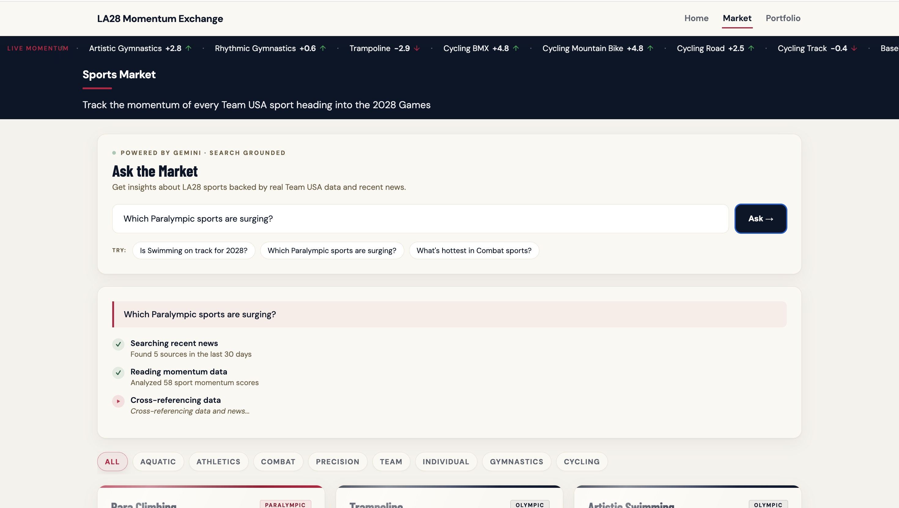 Ask the Market — Agentic Reasoning Chain