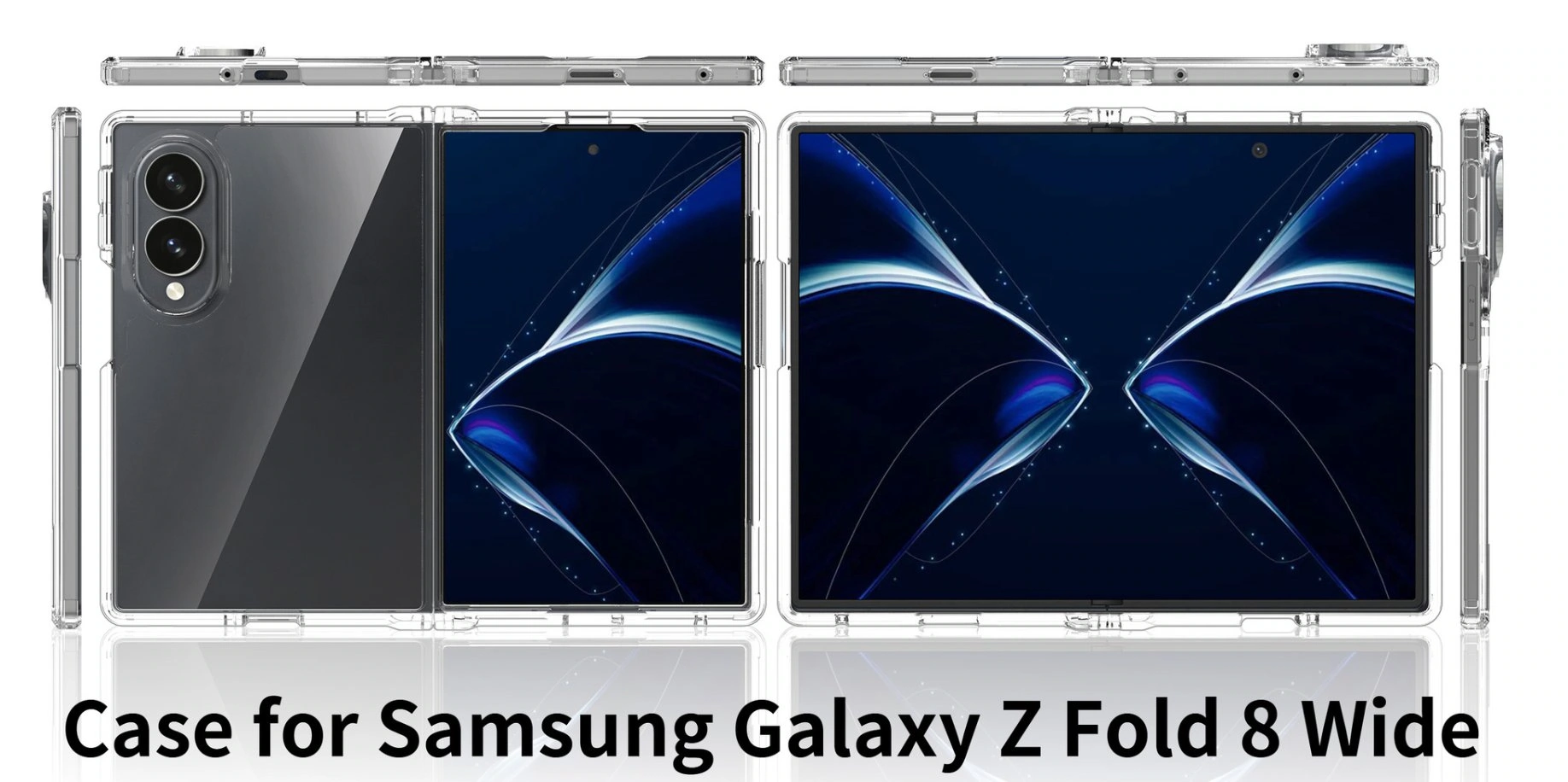 Concept of a Samsung foldable phone in a case