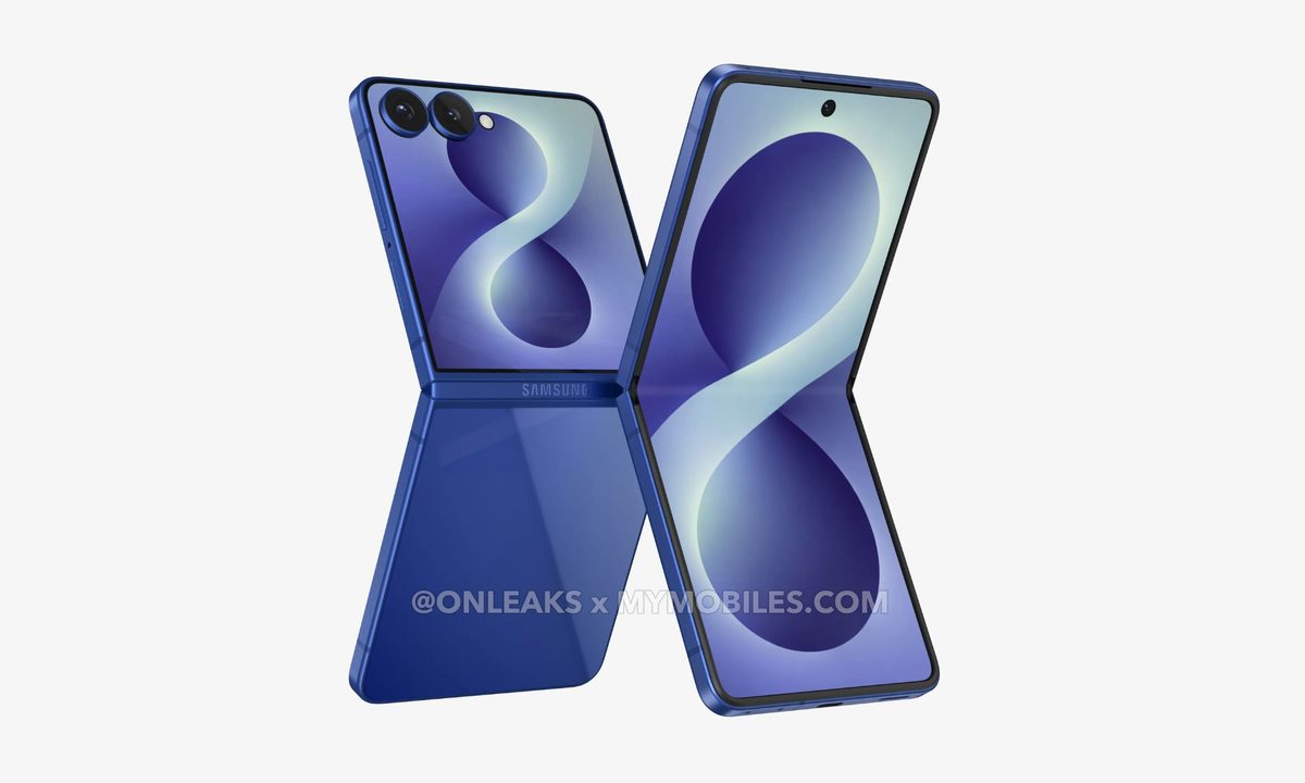 Blue Samsung Galaxy Z Flip concept