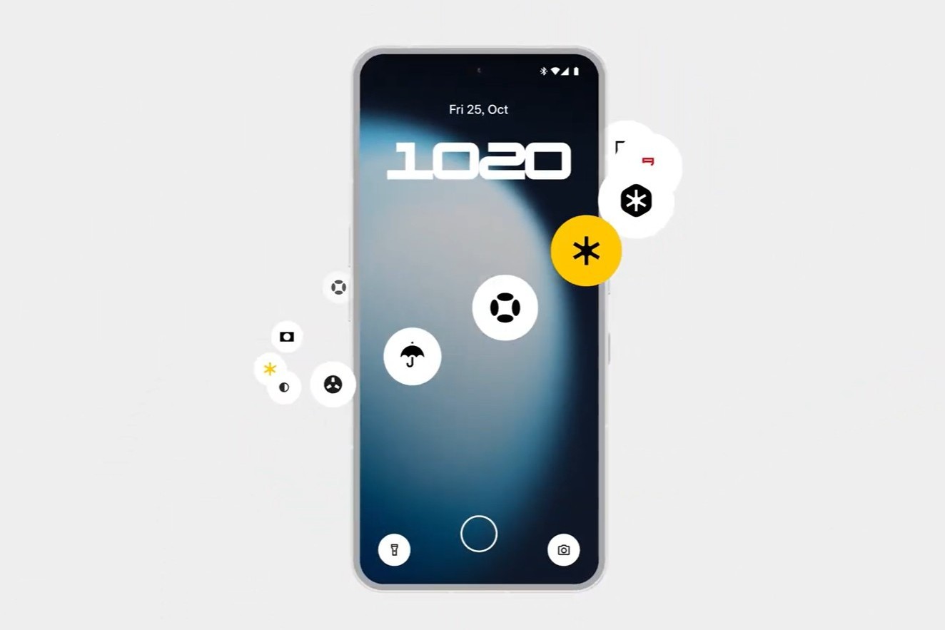 Smartphone concept with minimalist interface