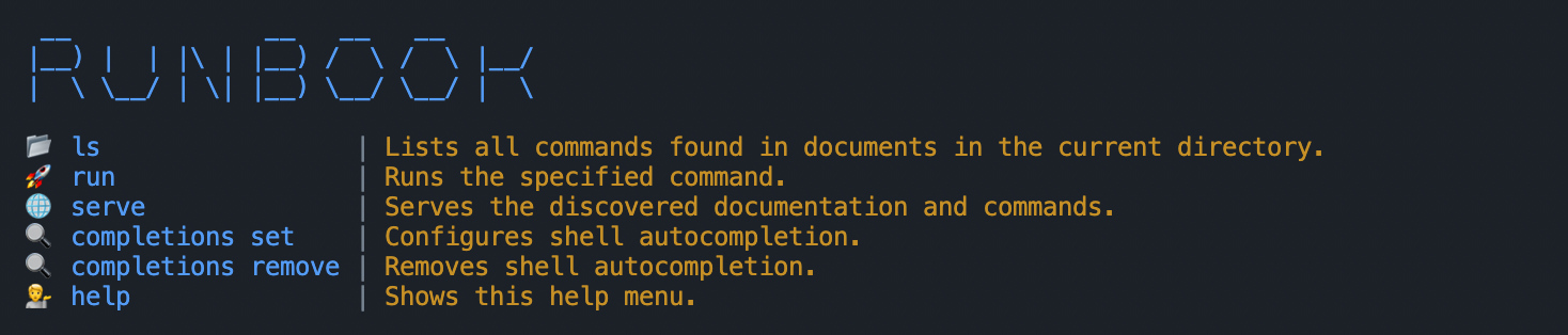 Runbook - Command Line Interface Screenshot