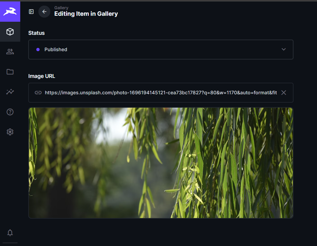Interface preview