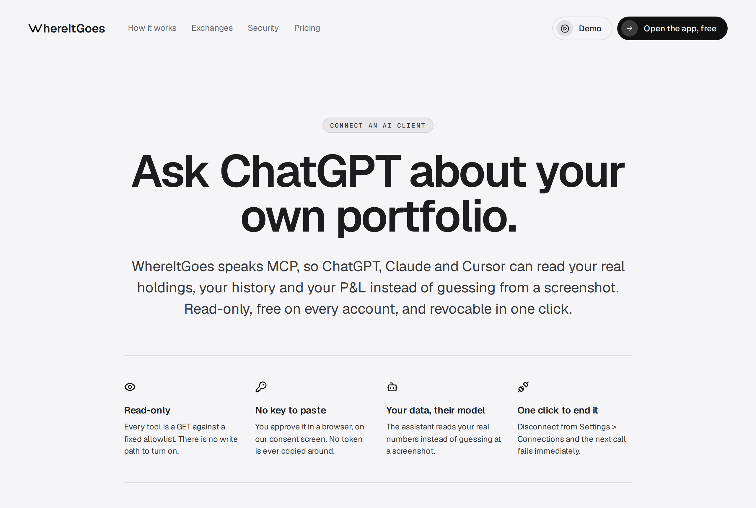 The connect-ai setup page
