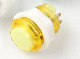 Yellow LED Illuminated Button