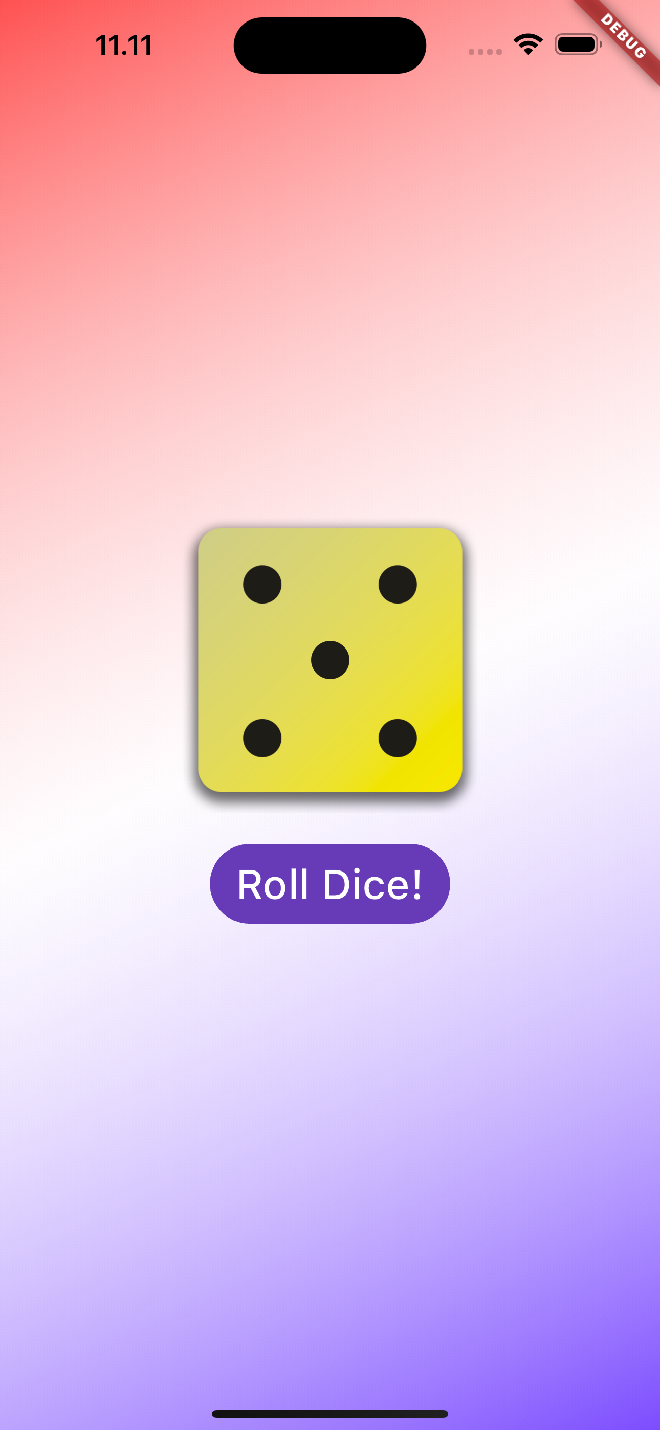 Roll Dice App Screenshot