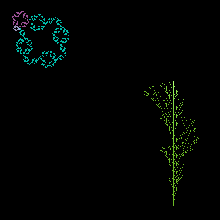 three-lsystem example l-systems