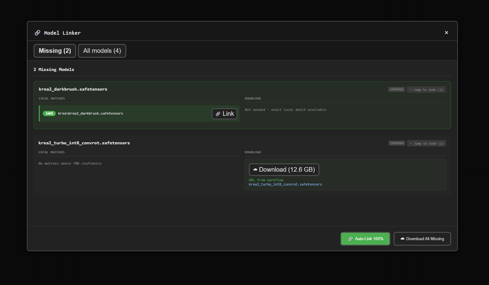 Model Linker Interface