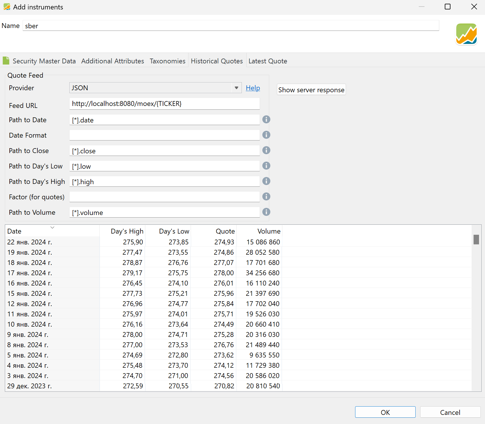 Security Parameters