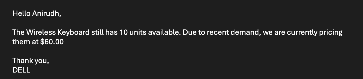 DELL response