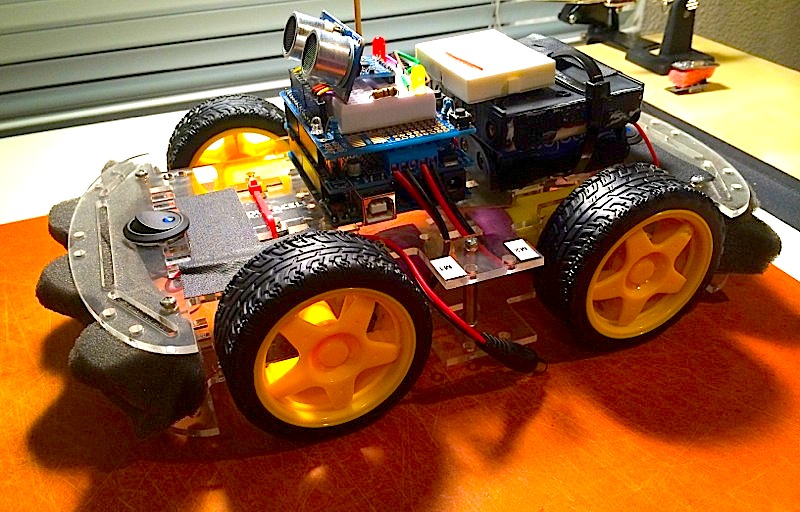 DC Motor Robot with Adafruit Motor Shield