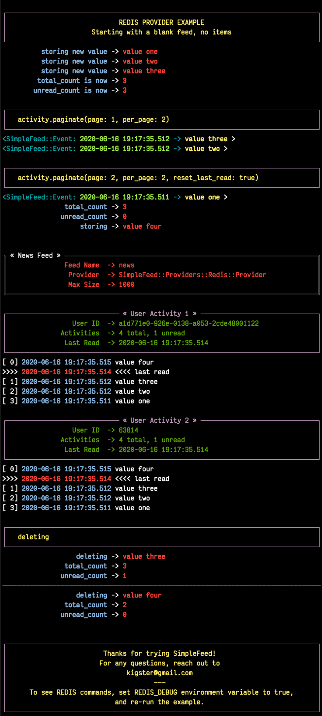 running example