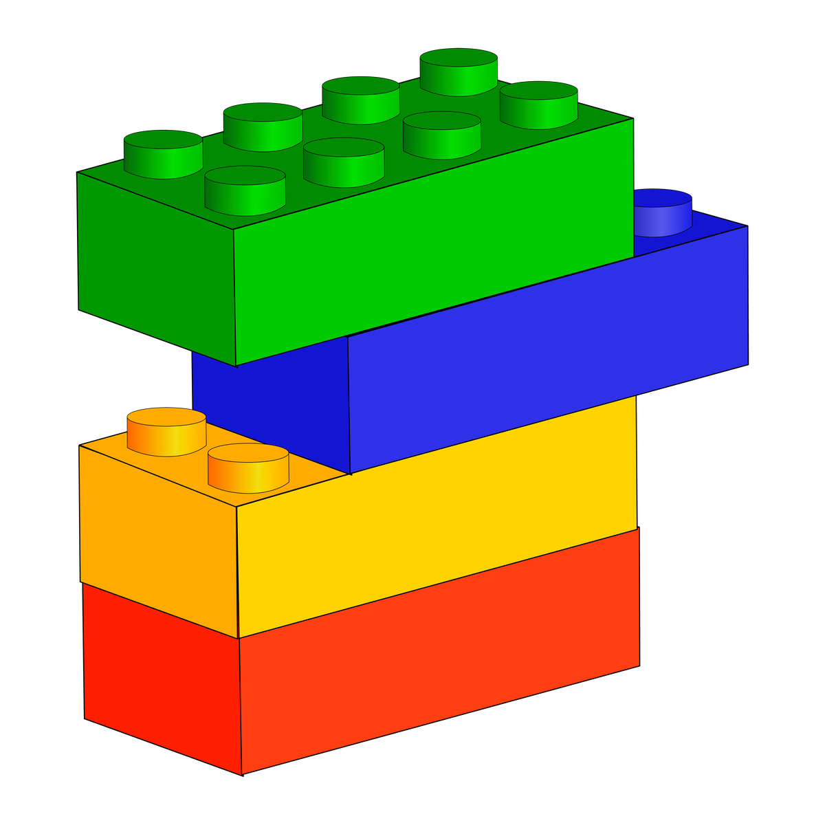 Stacked Lego Bricks