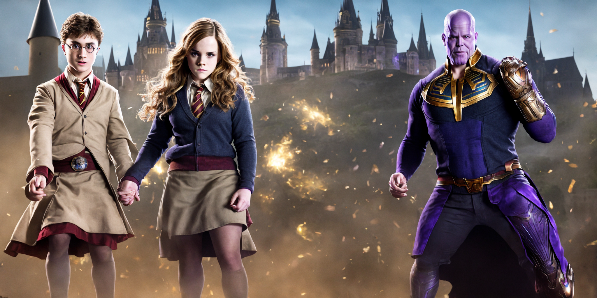 a_<potter1><potter2>,a<hermione1><hermione2>and_a<thanos1>_<thanos2>_near_the_castle,_4K,_high_quality,_high_resolution,_best_quality---baseline---e27b4344