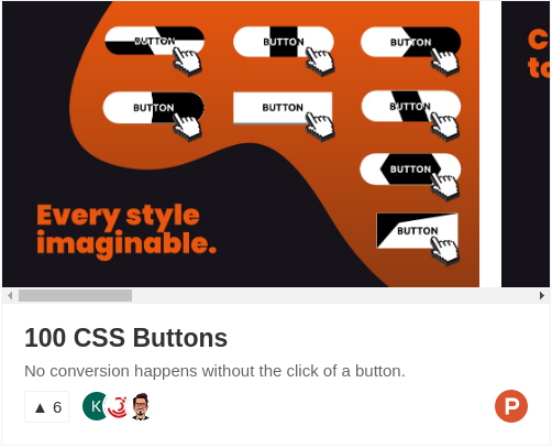 100 CSS Buttons