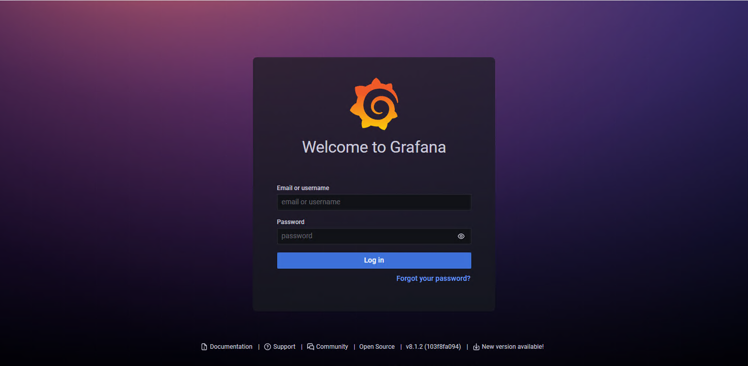 Grafana Login