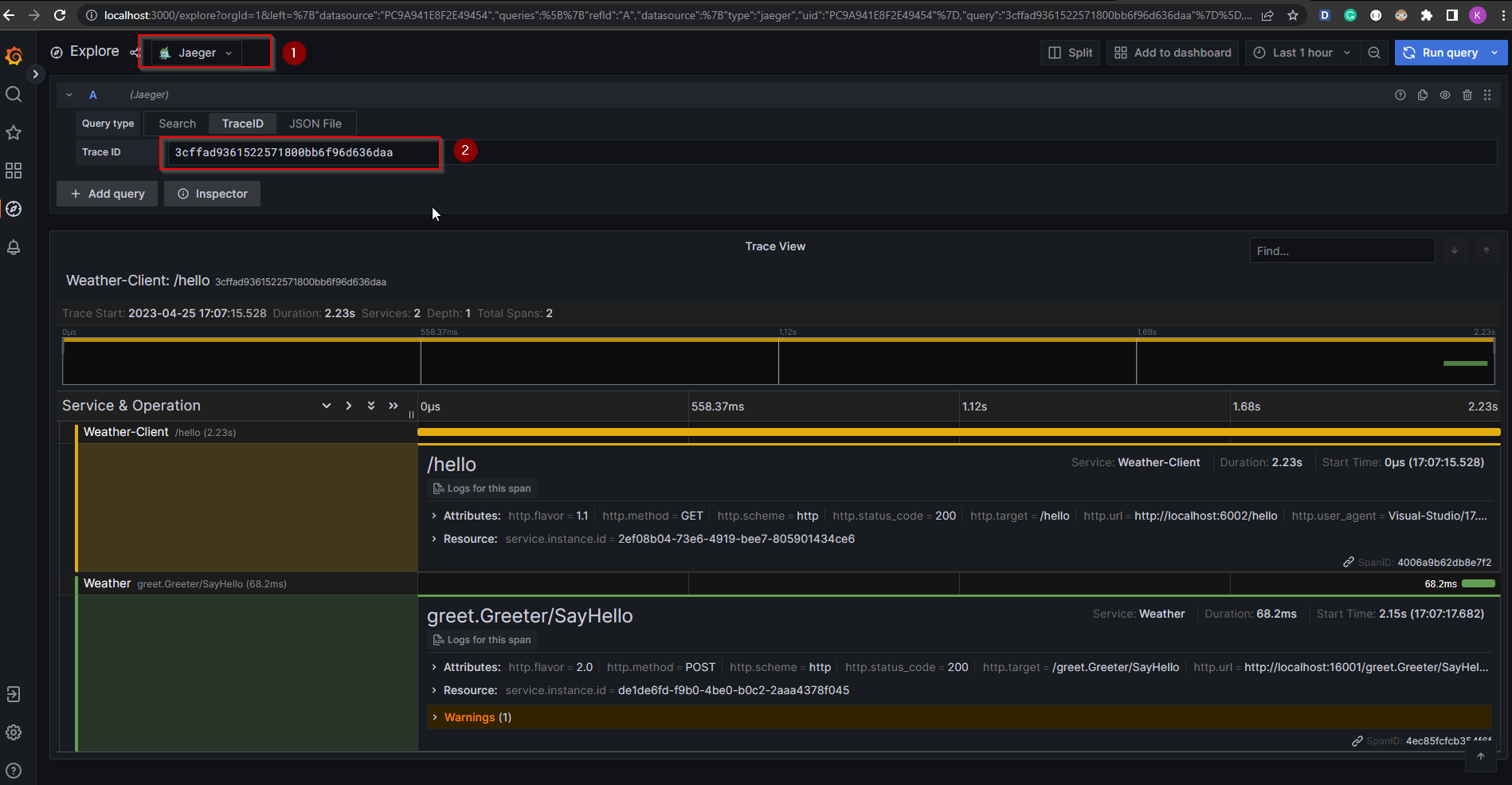 Grafana Jaeger