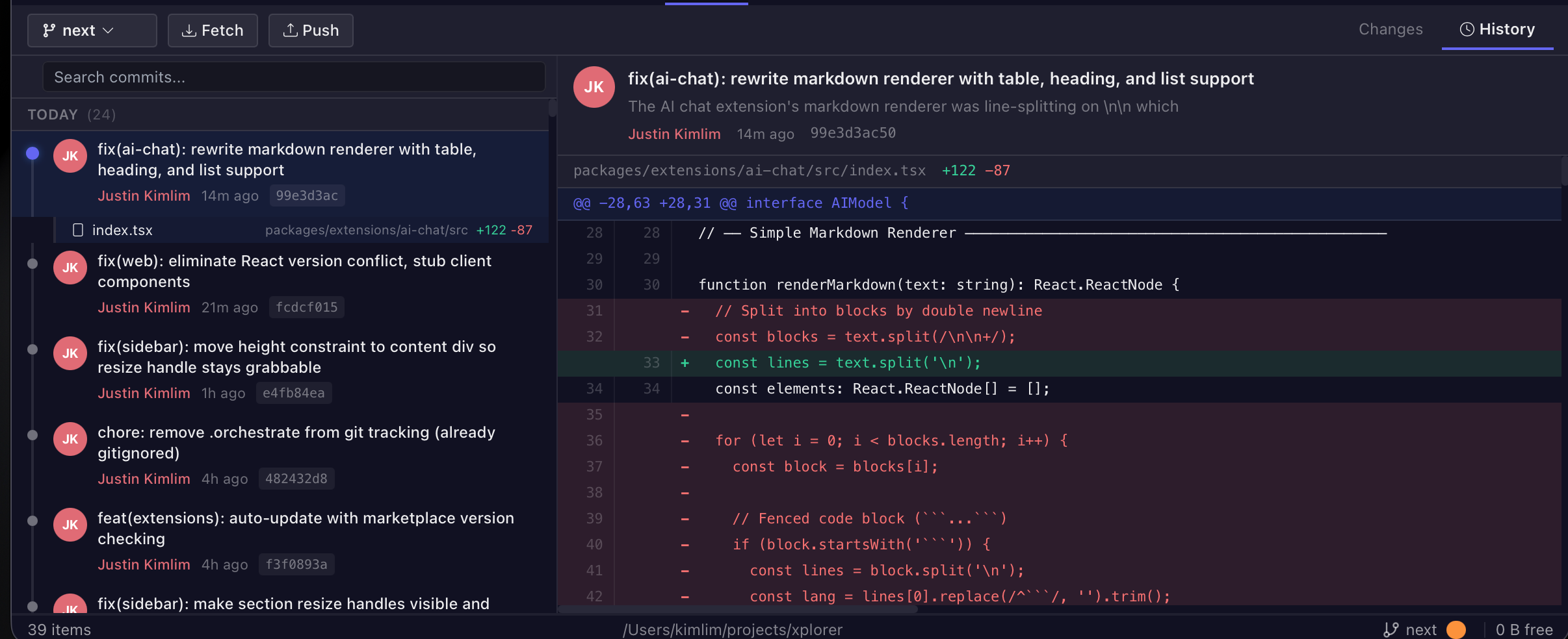 Git integration
