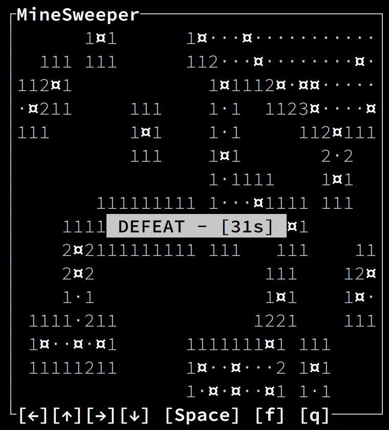 simple minesweeper python code